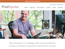 Tablet Screenshot of pixelspoke.com